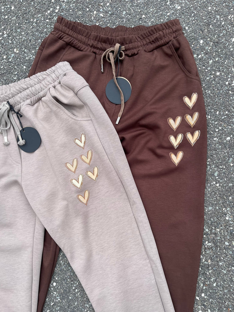 By Engbork heart pants taupe