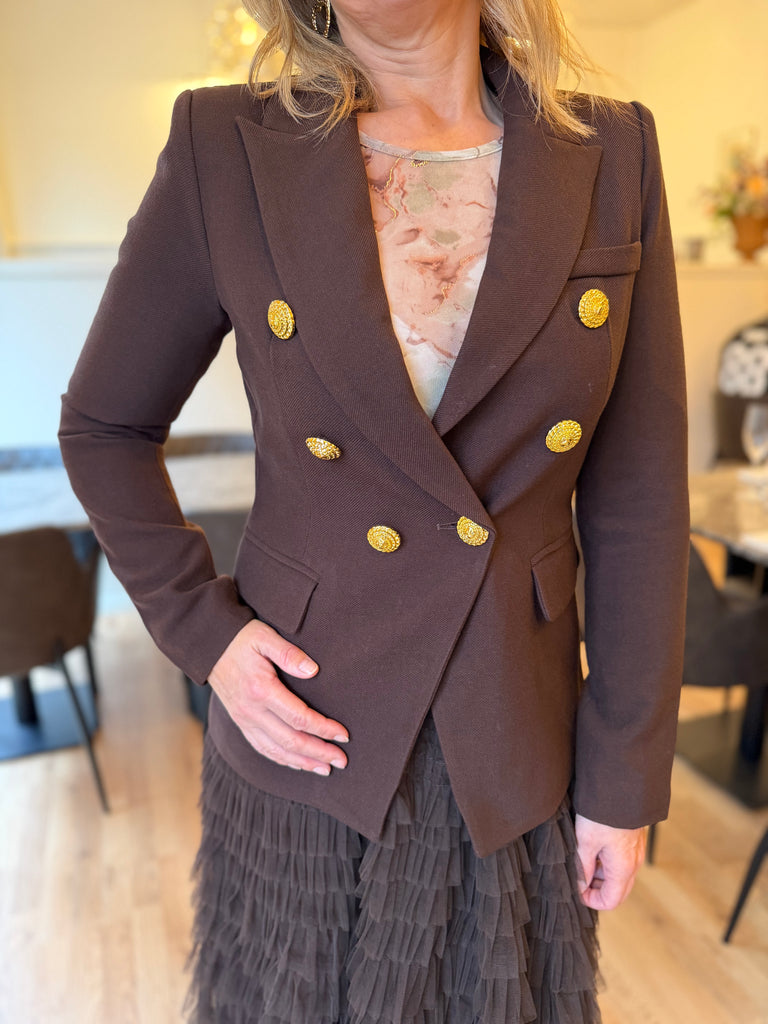 By Engbork Eleanor blazer gold brown