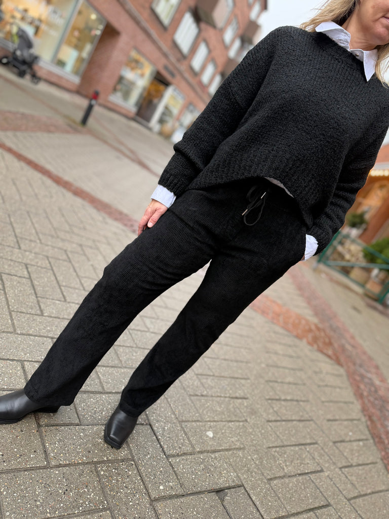 By Engbork rib Cord pants black