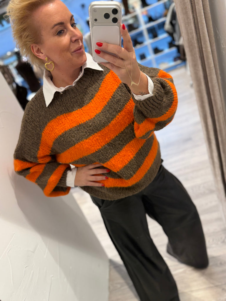 Boho Love B1314 strik stripe orange