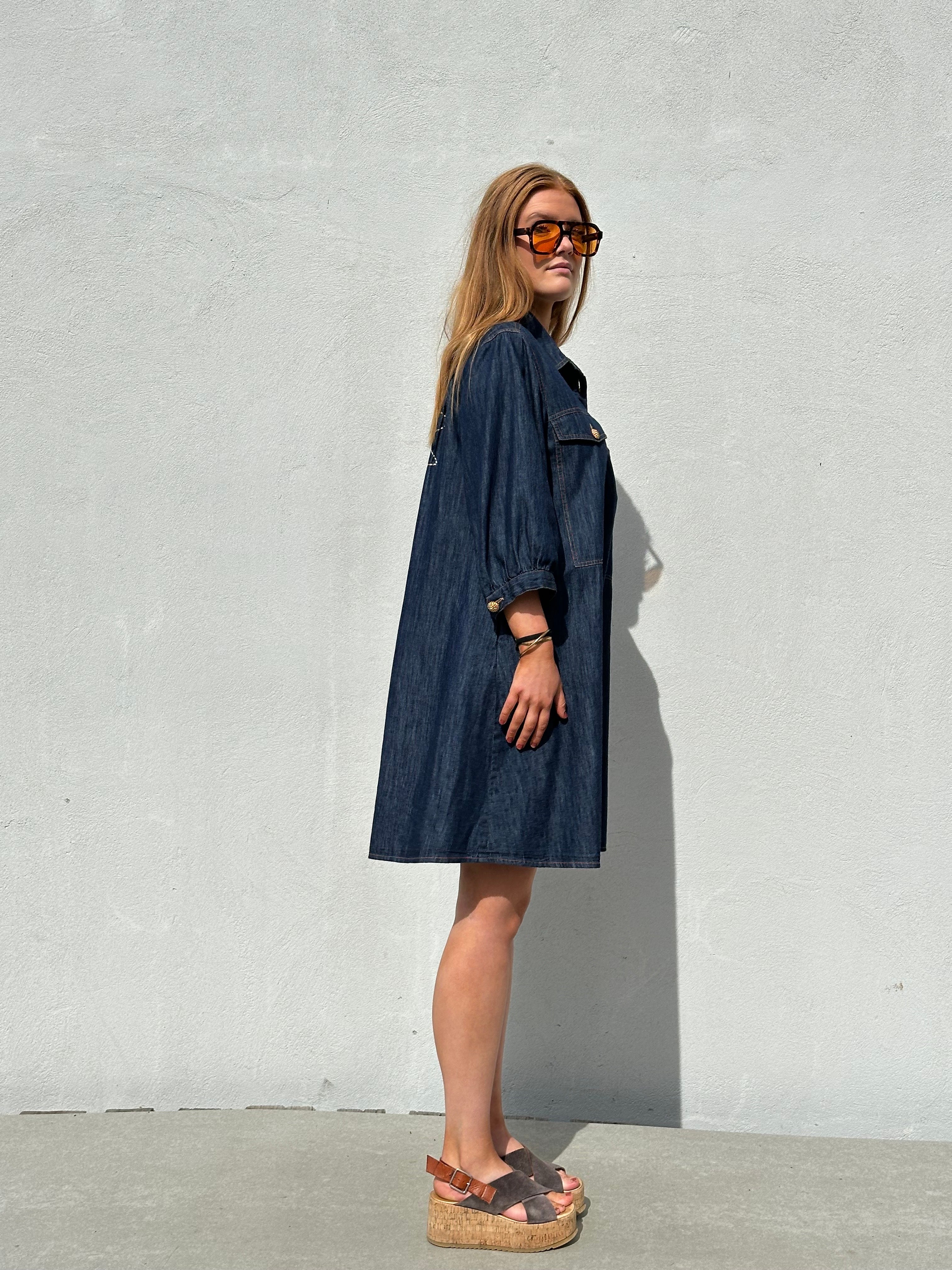 Gaspar 2507720 Rio denim dress dark