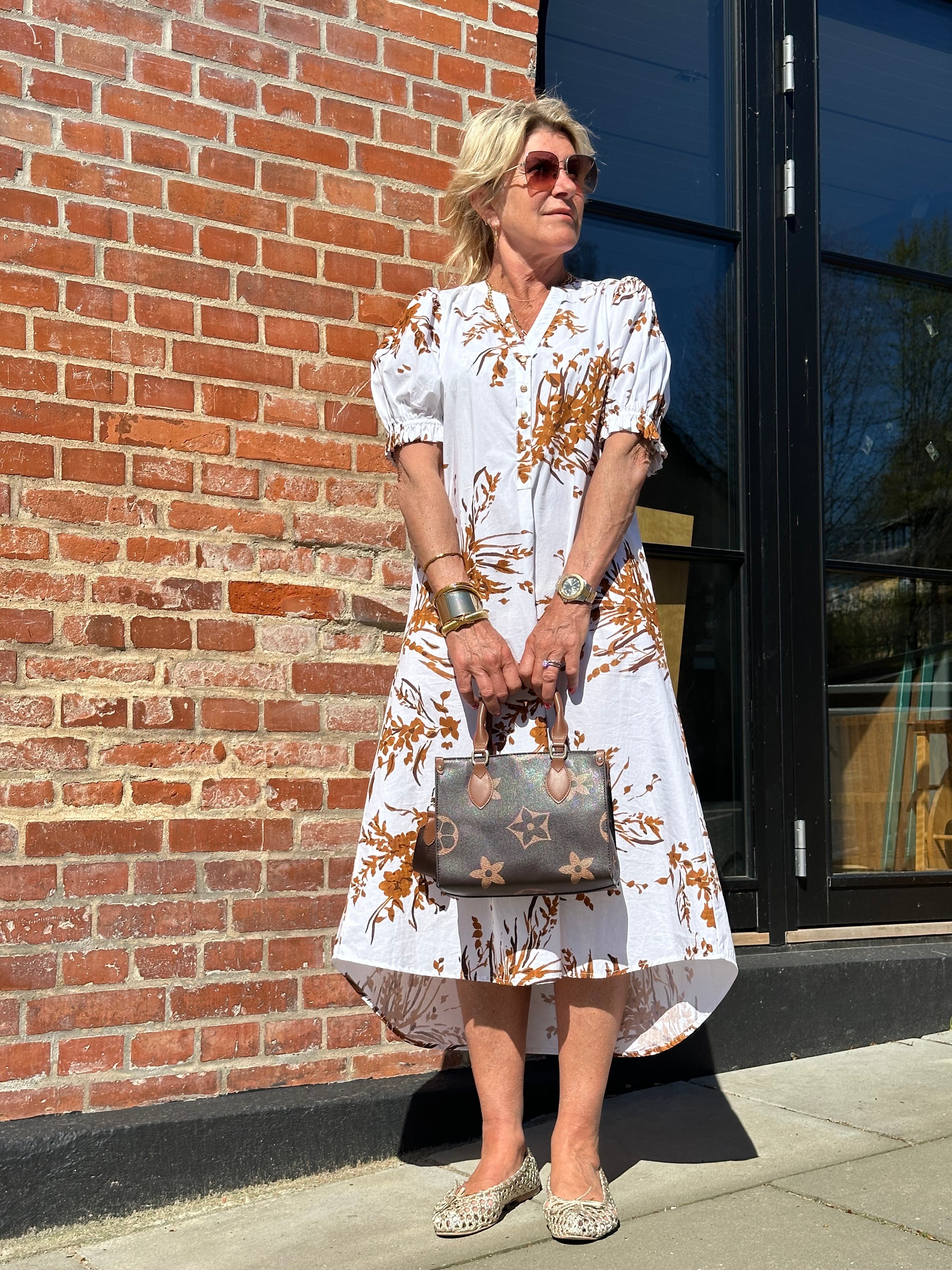 Gaspar 2601710 Tunø dress print white
