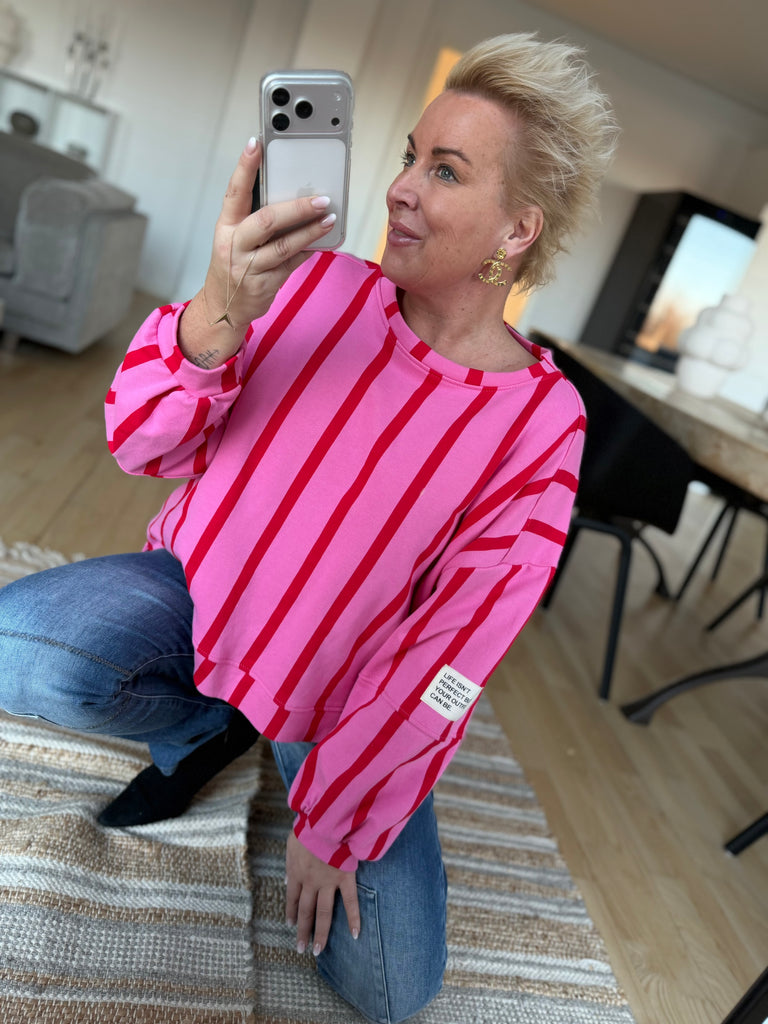 By Engbork Rosie blouse stripe pink