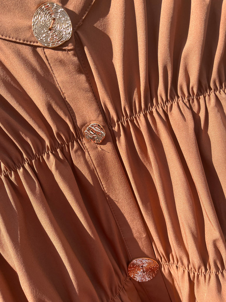 By Engbork Koko 9523 kjole kort cognac