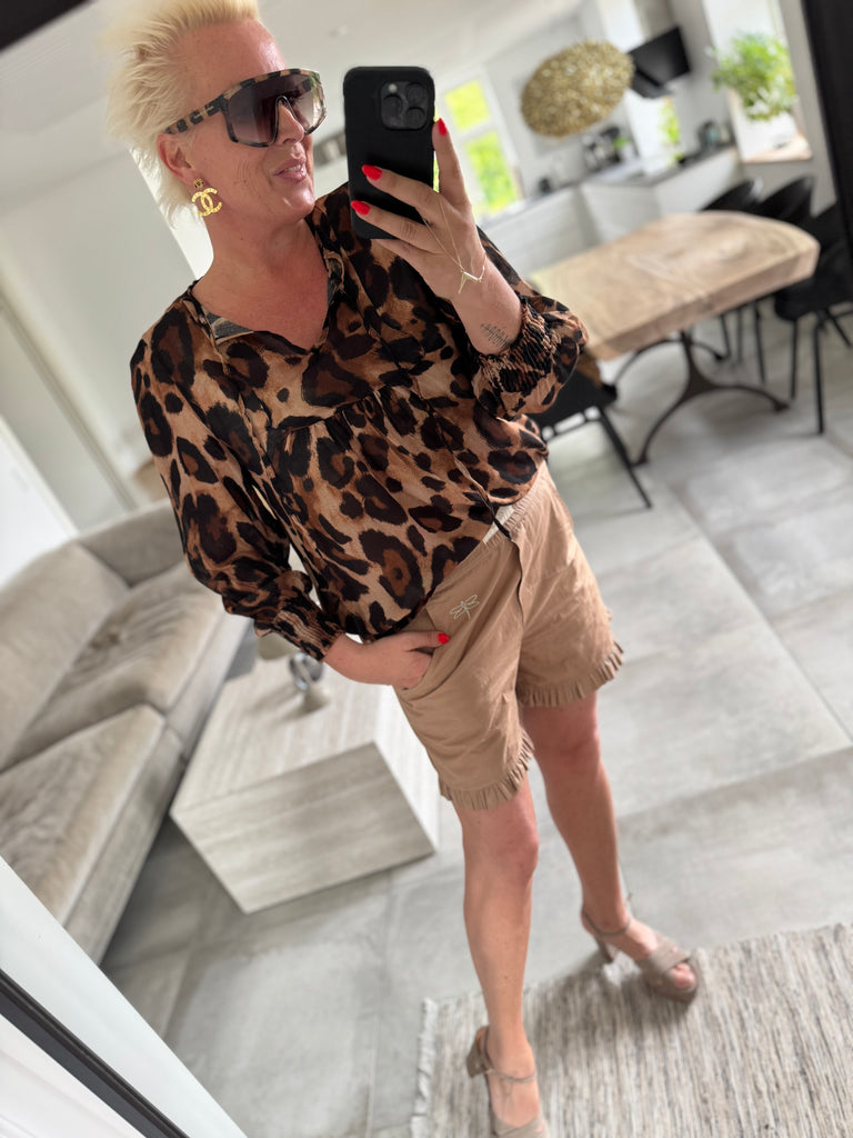 Boho Love Parga bluse leo brown