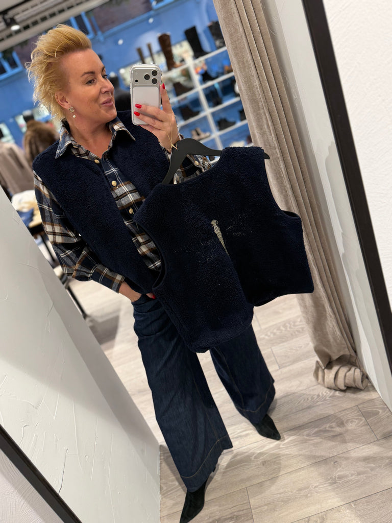 Gaspar 2510301 Duffy waistcoat blue