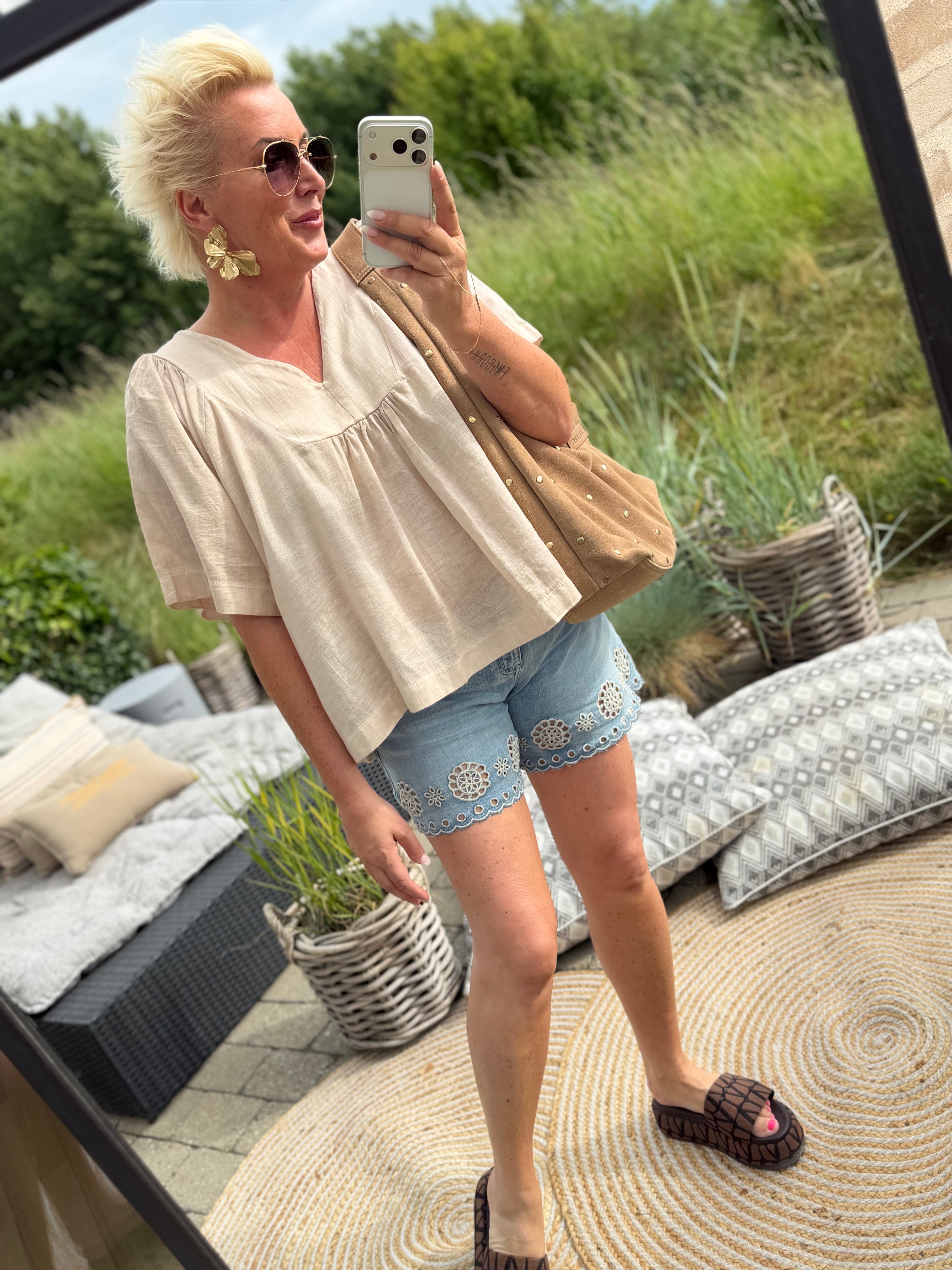 LECOCO 35171 Malissa shorts denim