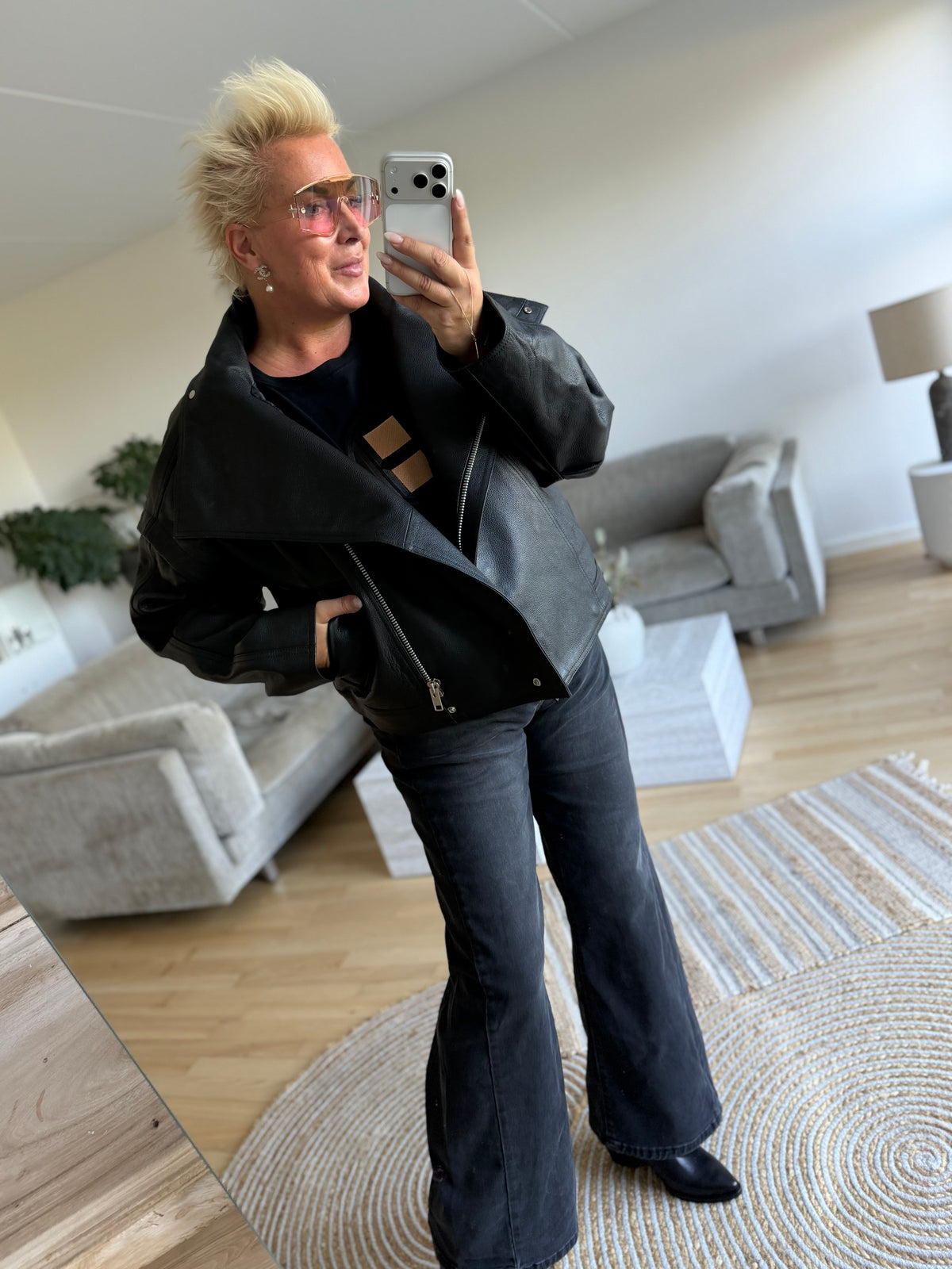Sofie Schnoor SNOS757 Nikita leather jacket black