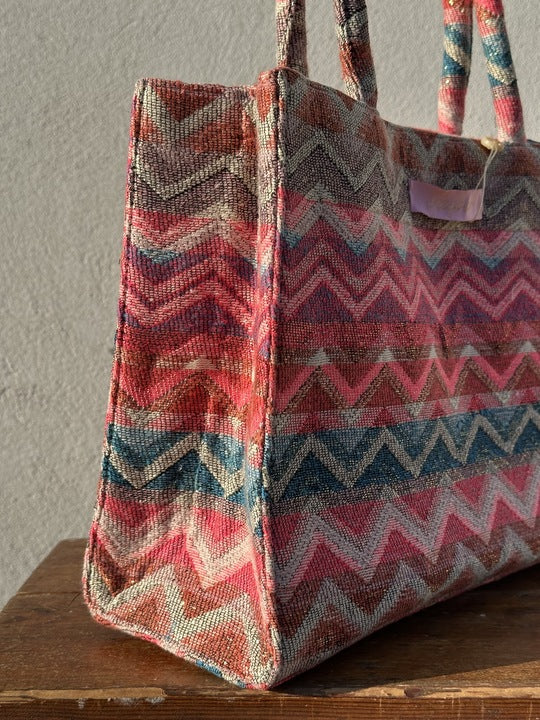 Gaspar 2601104 Tote bag jacquard pink