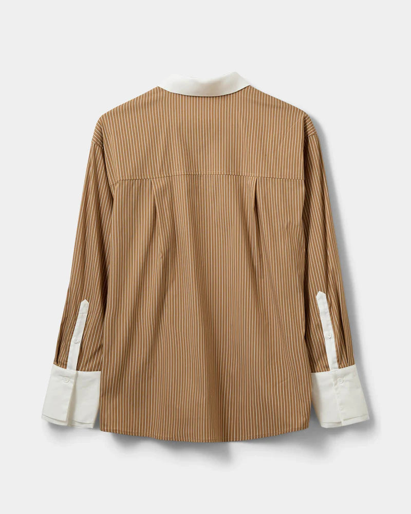 Sofie Schnoor S263455 Allison double cuff shirt maple brown