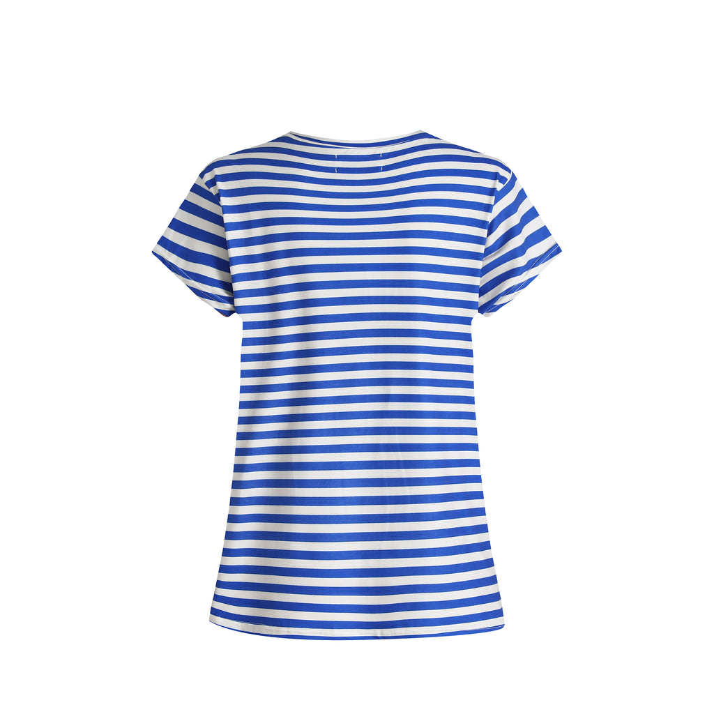Liberte 9581 Alma U T-shirt stripe ivory