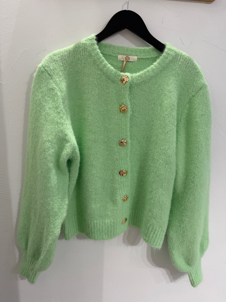 By Engbork Mindy strik cardigan mint