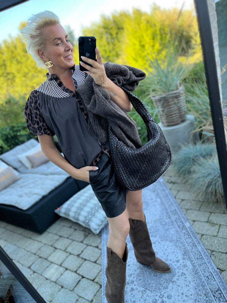 Depeche 51208 Julia shorts leather chocolate