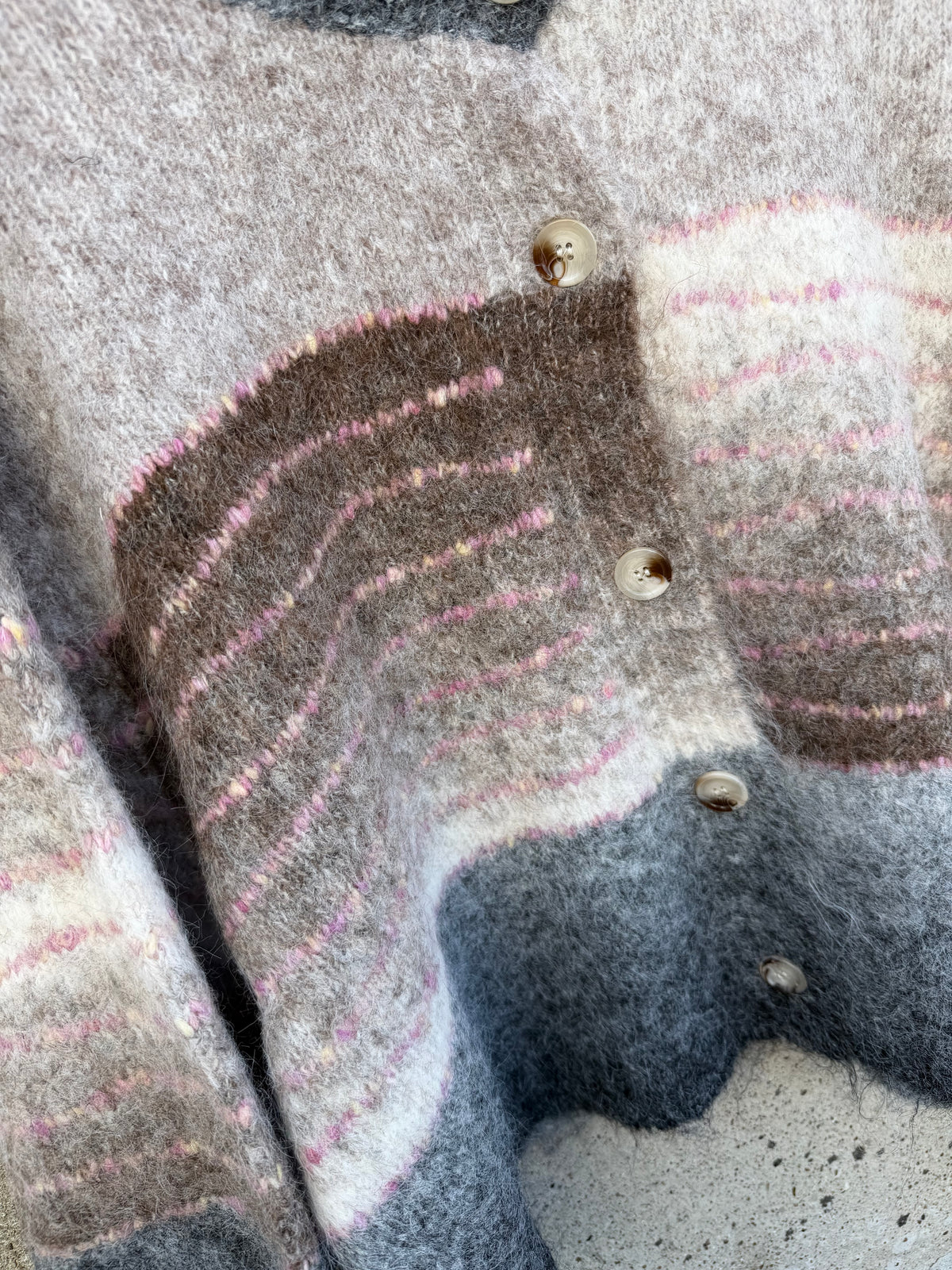 LECOCO 35288 Maja cardigan coffee