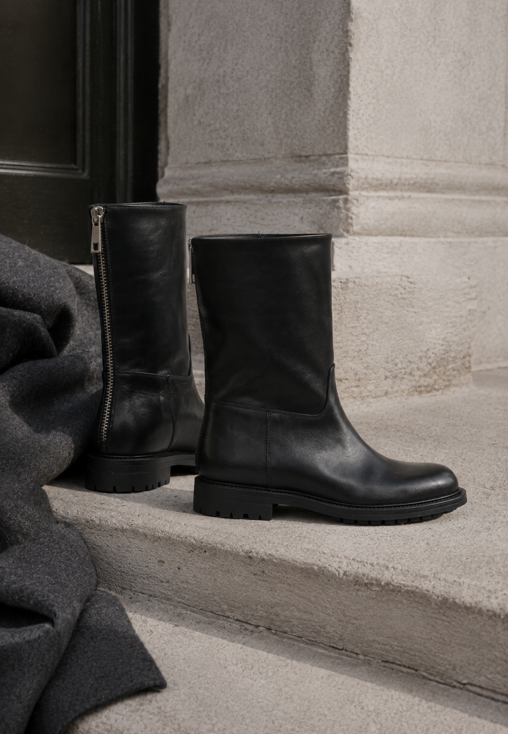 BUKELA Elia støvle leather black