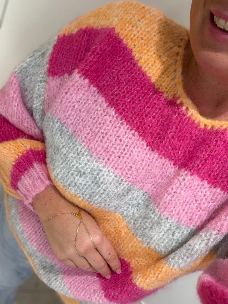 LECOCO 35016 Shella strik peach