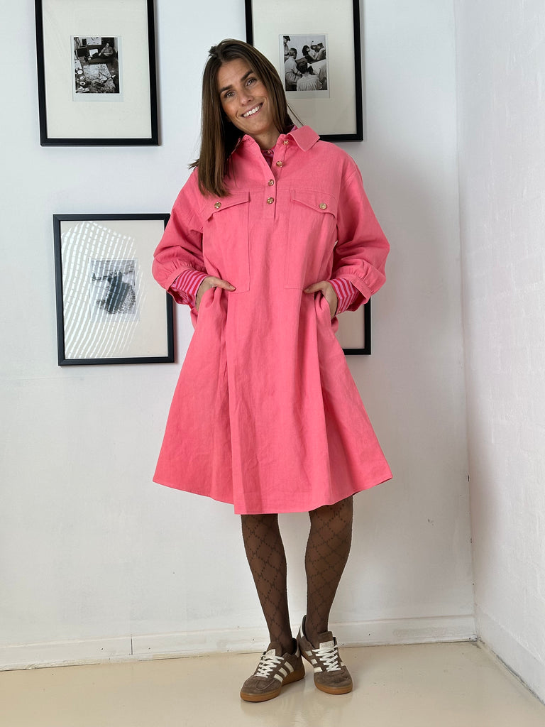 Gaspar 2510722 Rio dress canvas pink