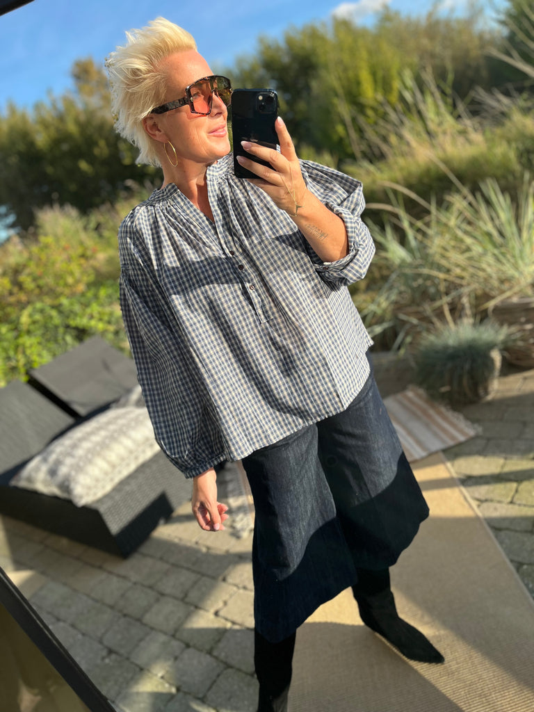 LECOCO 34937 skjorte tern blue