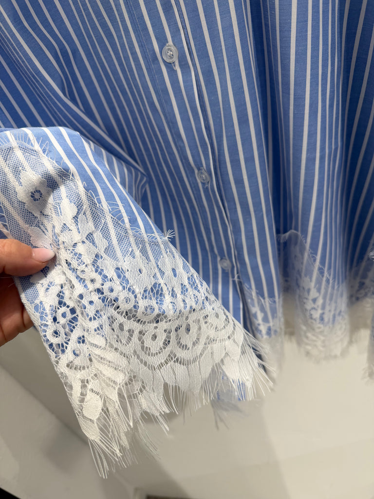 By Engbork Bilma skjorte lace stripe