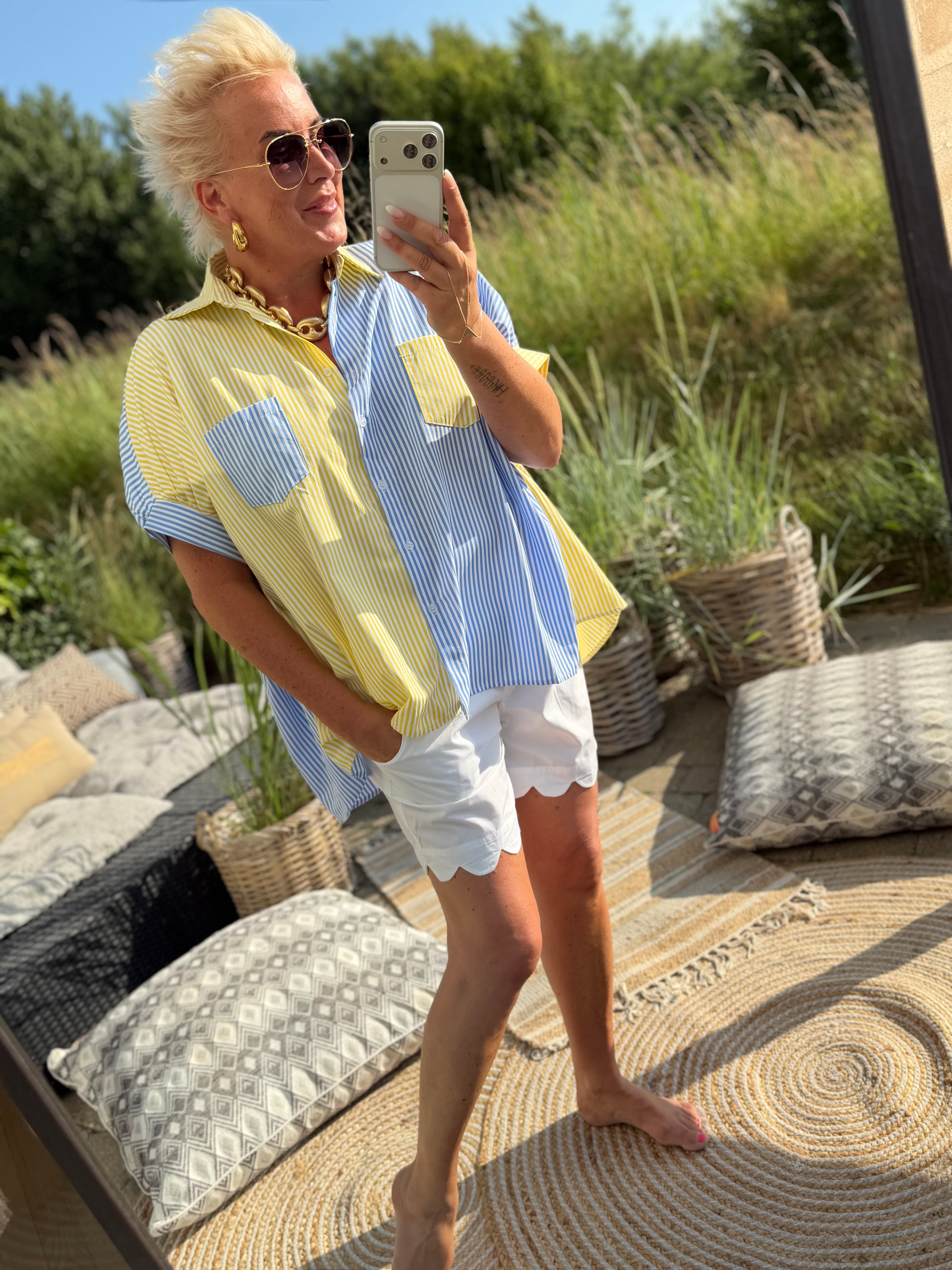 Kaha striped shirt stripe blue