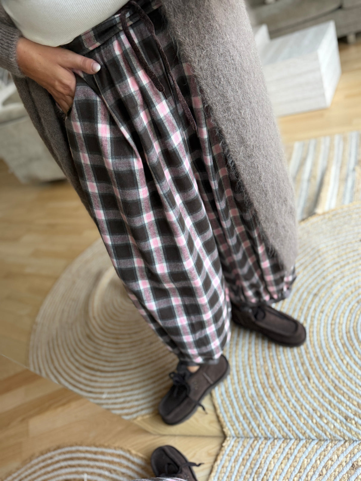 CABANA Living Panto 07082614-11 pants check rose