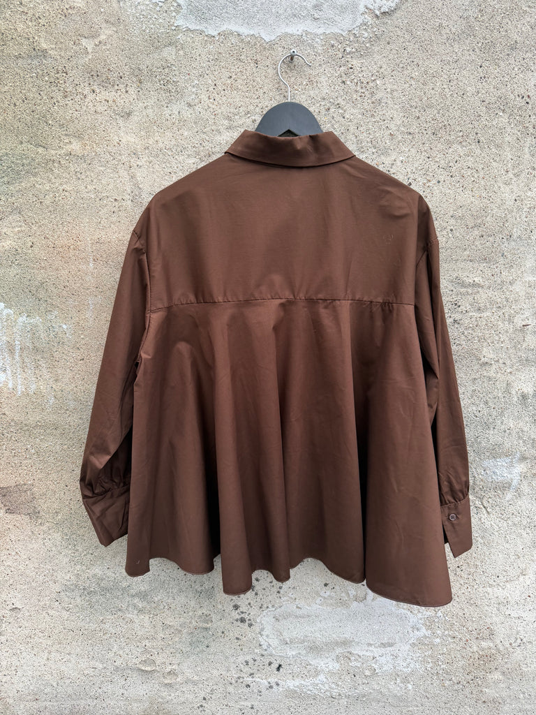 Boho Love B1289 skjorte pocket brown