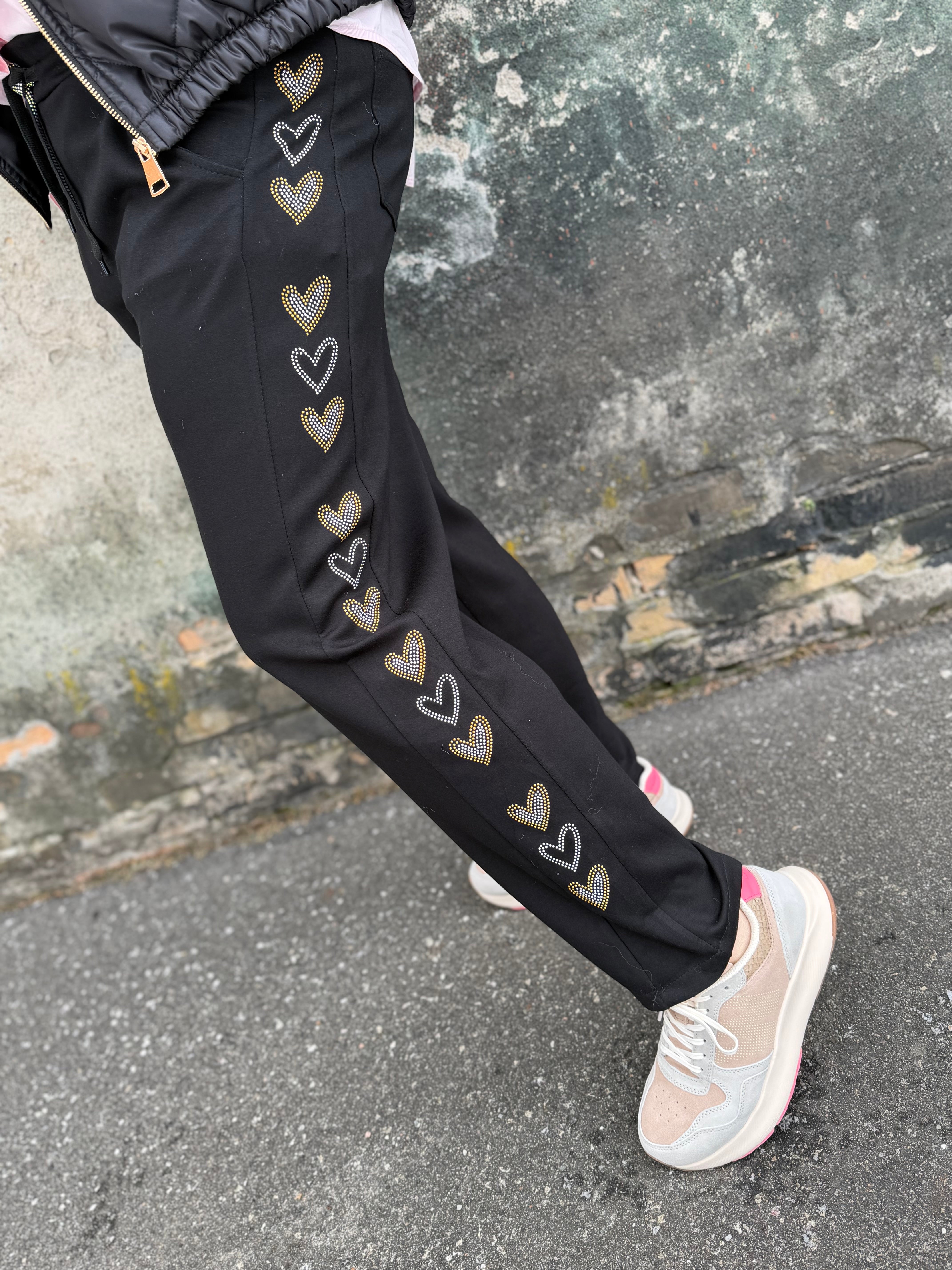 By Engbork heart pants black