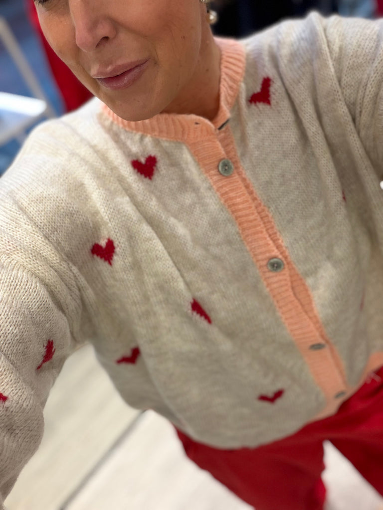 Boho Love B1298 cardigan heart