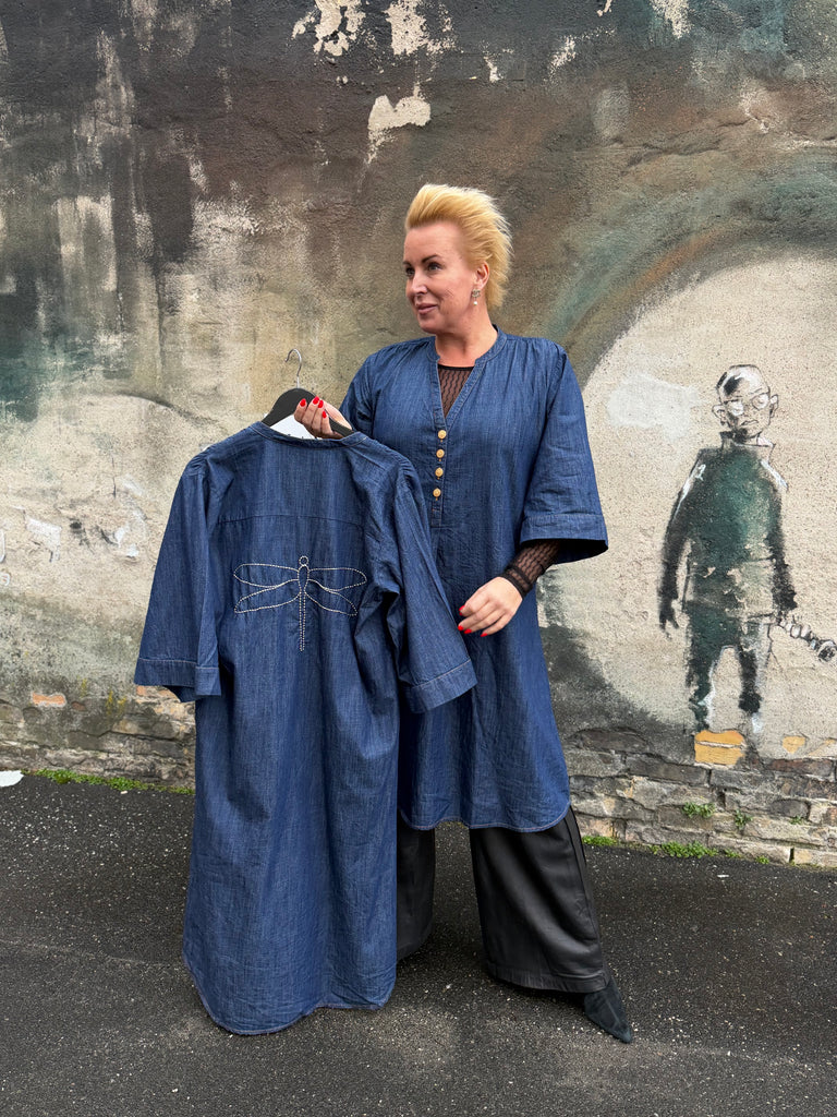 Gaspar 2507722 Mumbai denim dress blue