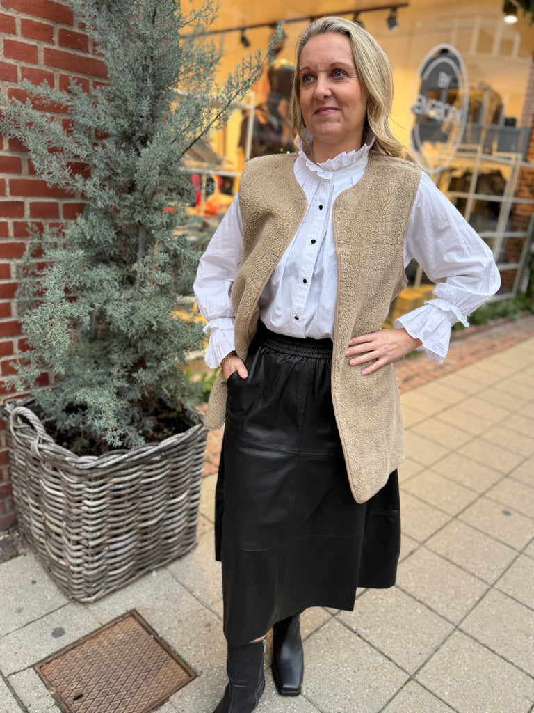 Gaspar 2510336 Duffy LONG waistcoat champagne