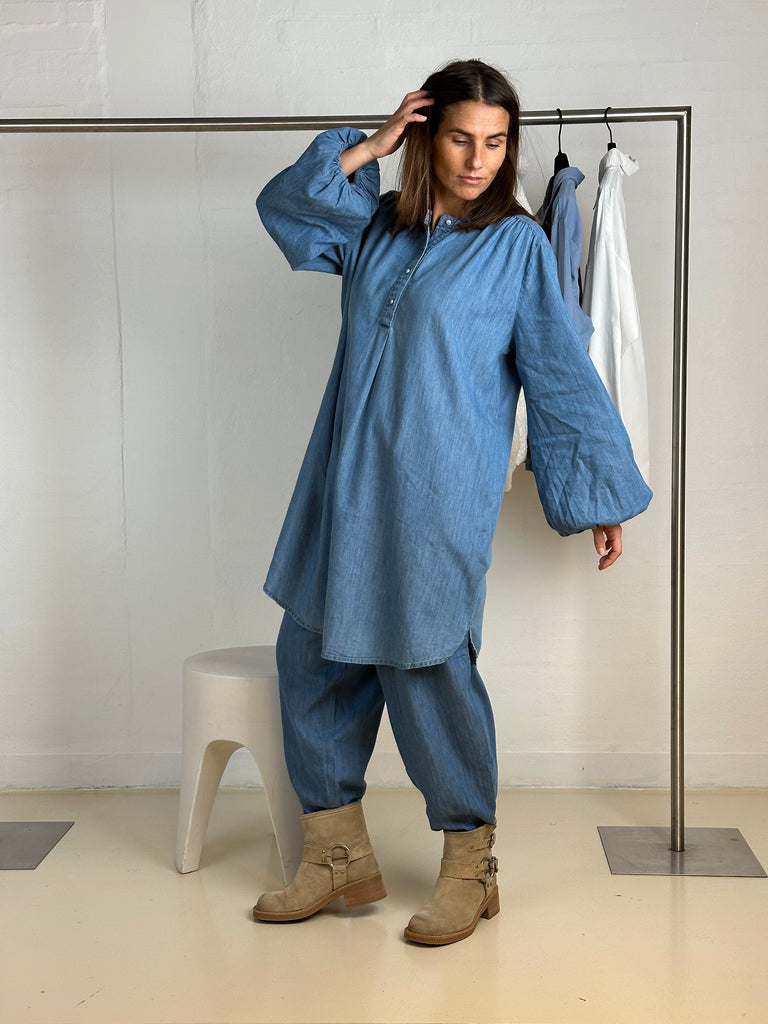 Gaspar 2510701 Pisa tunic dress light