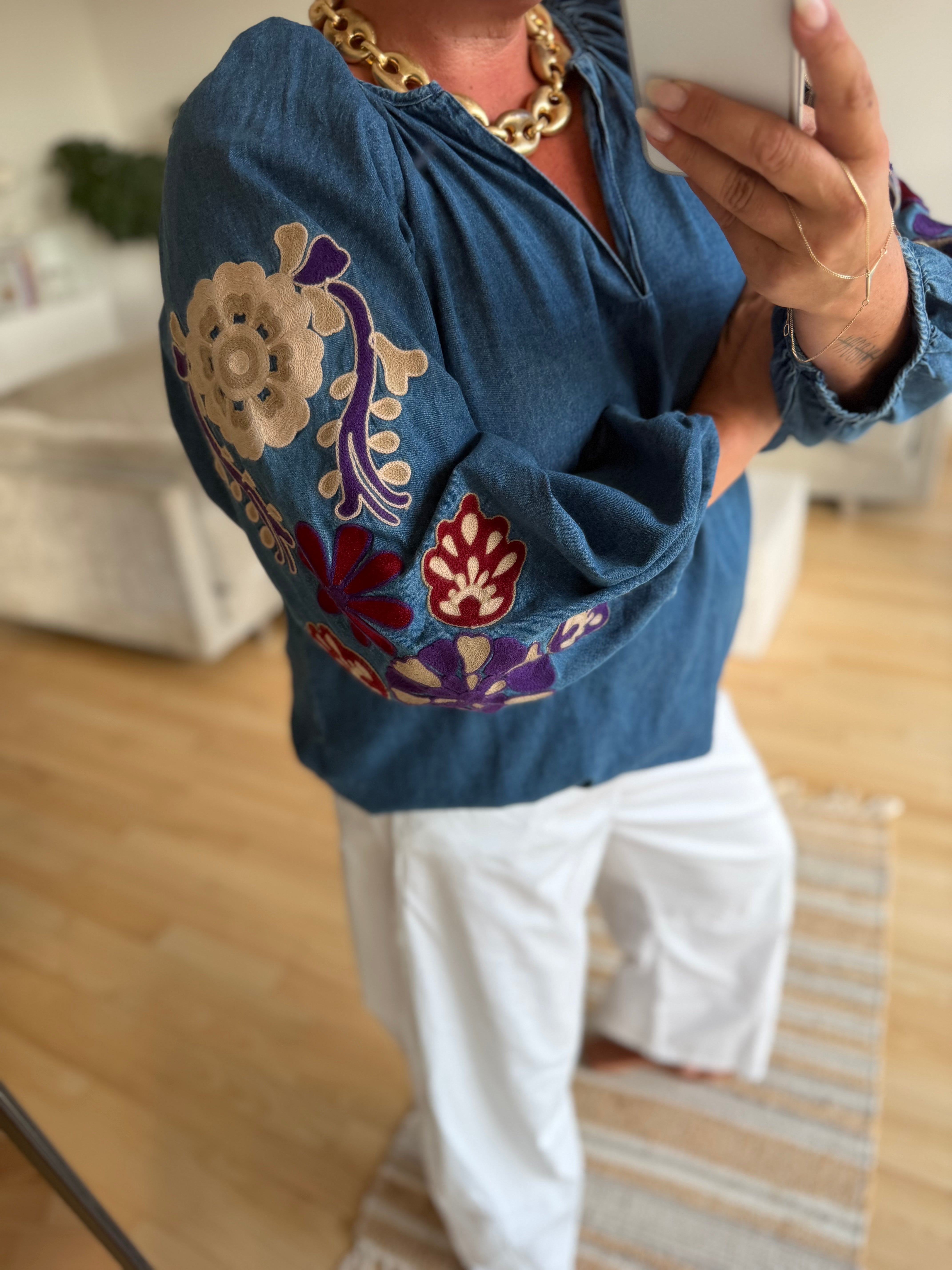 LECOCO 35216 Marina shirt denim