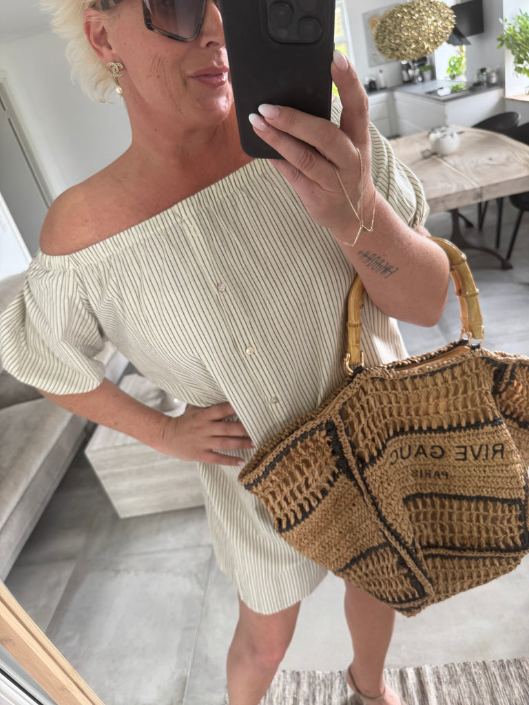 LECOCO 34707 Lily kjole stripe