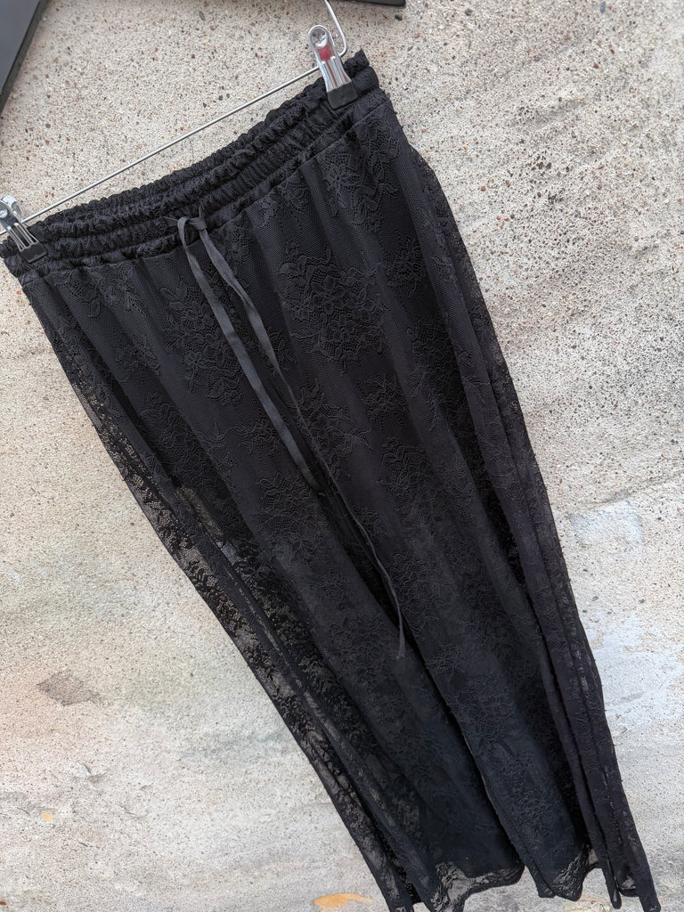 Qnuz 9171 lace pants black