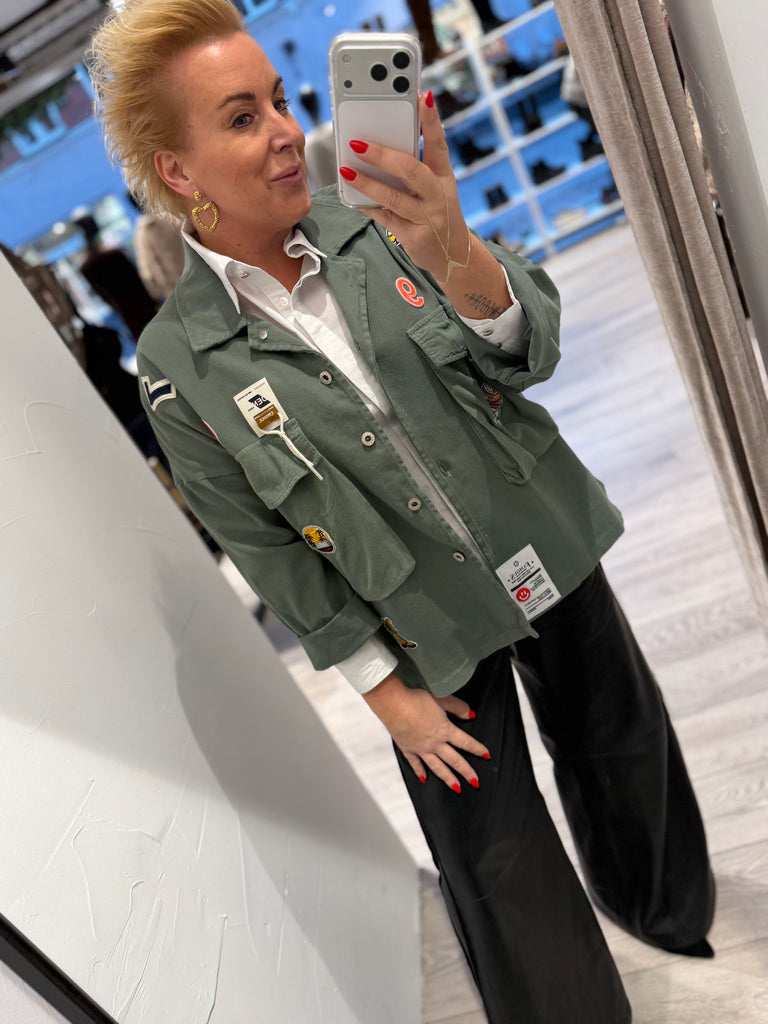 Boho Love B1315 Army jakke green