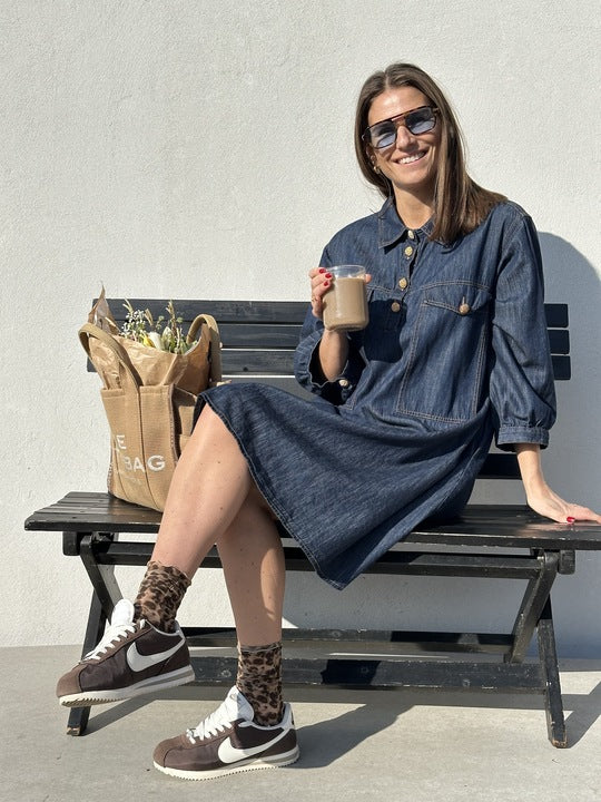 Gaspar 2507720 Rio denim dress dark