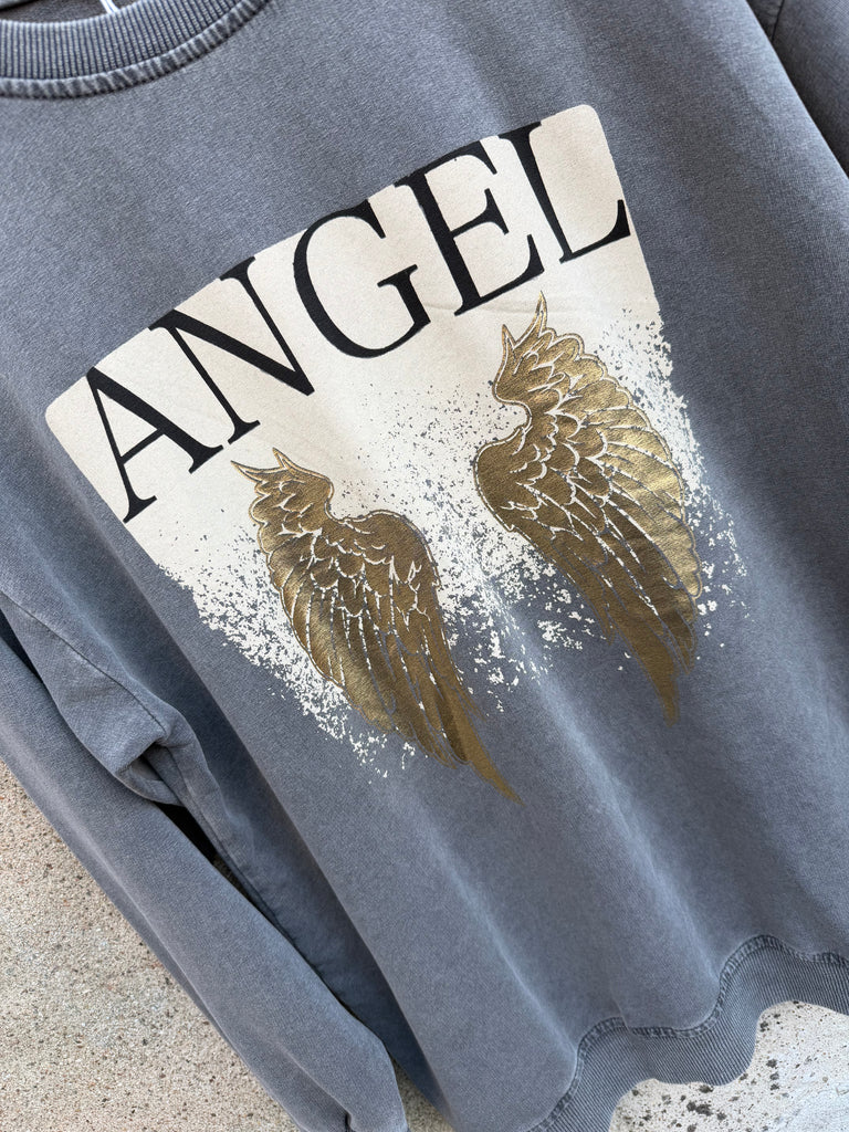 By Engbork Angel sweat blouse grey
