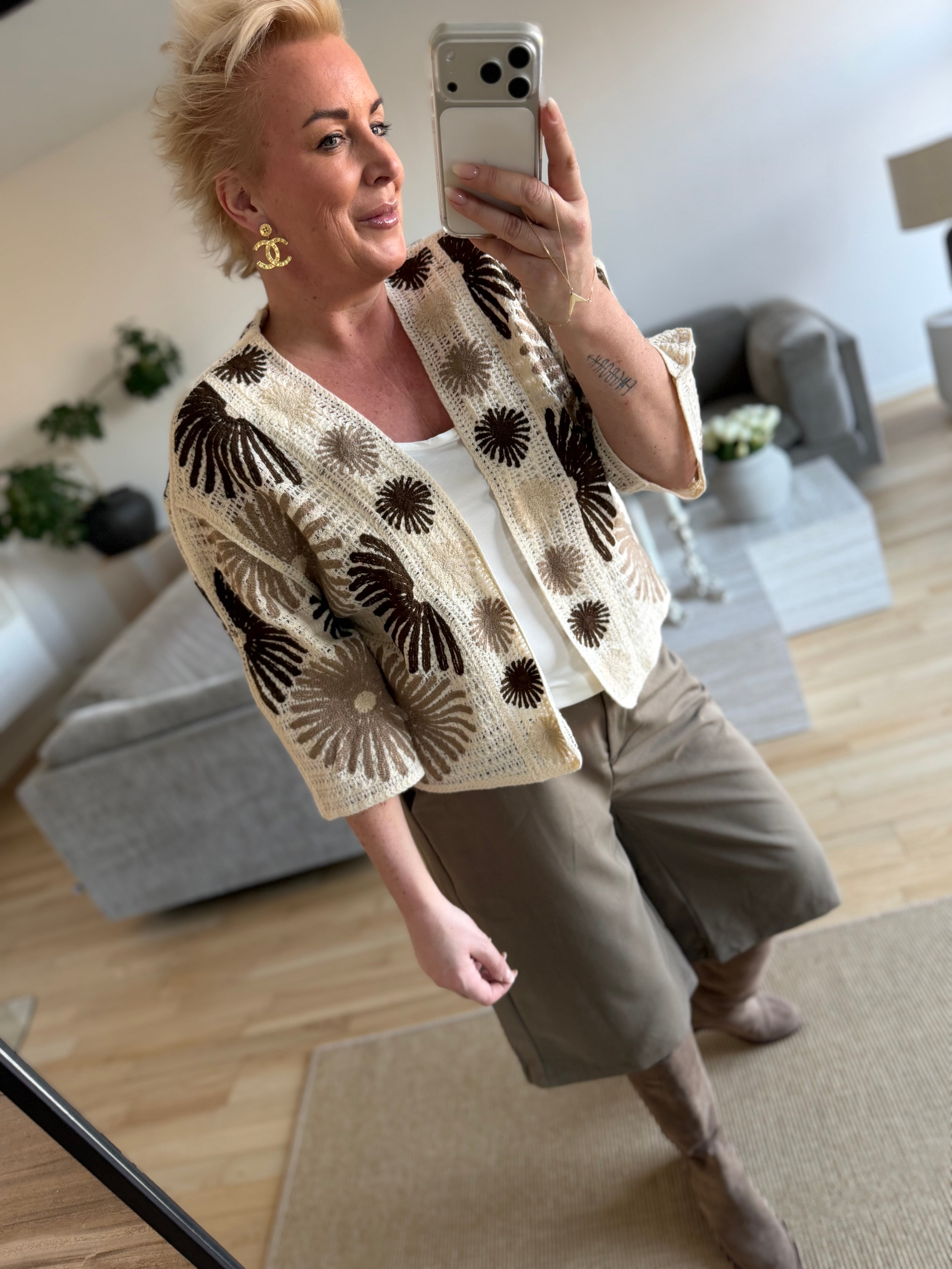 By Engbork Maya jacket flower brown