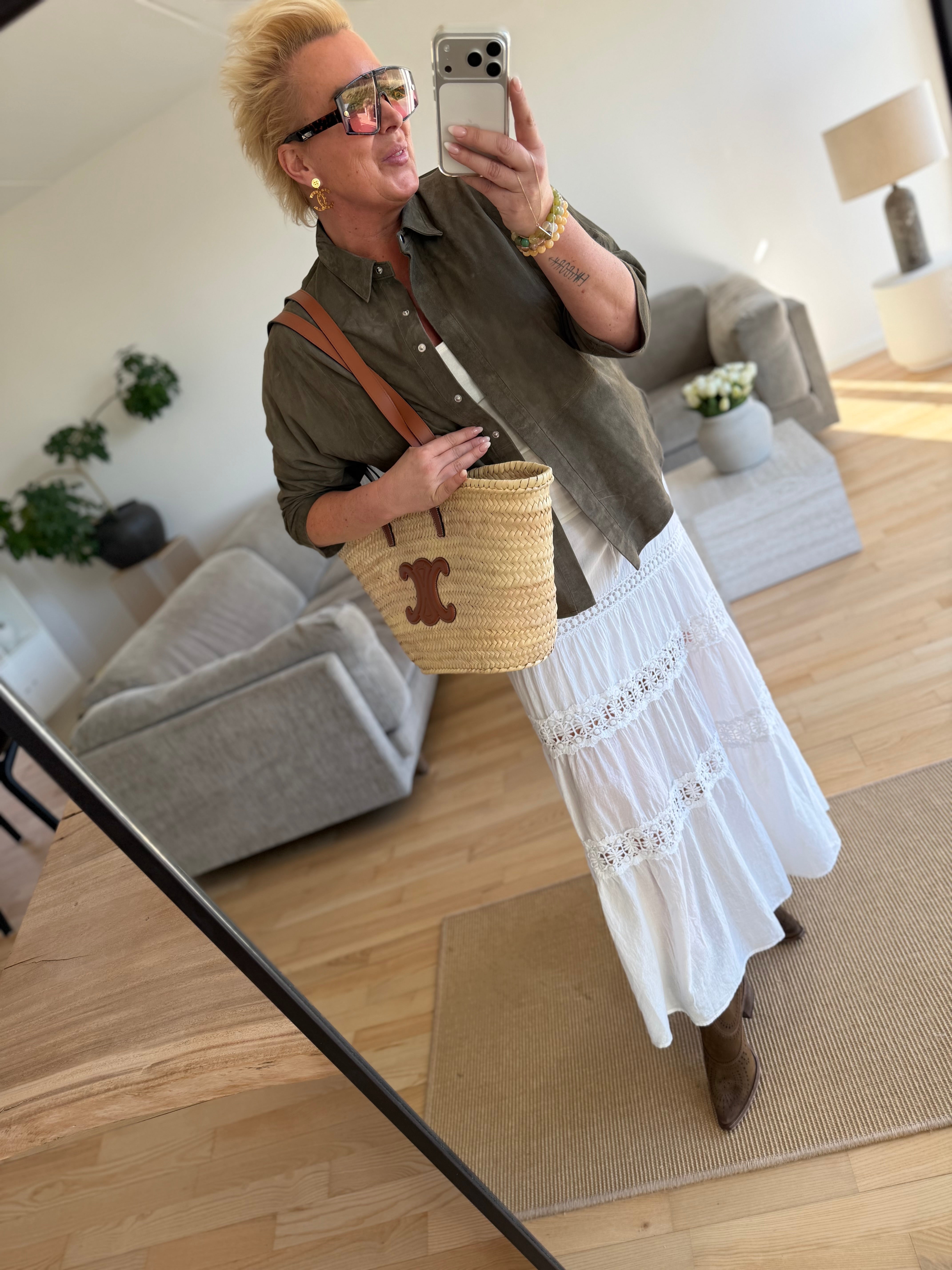 Depeche 51412 Tenna shirt suede khaki