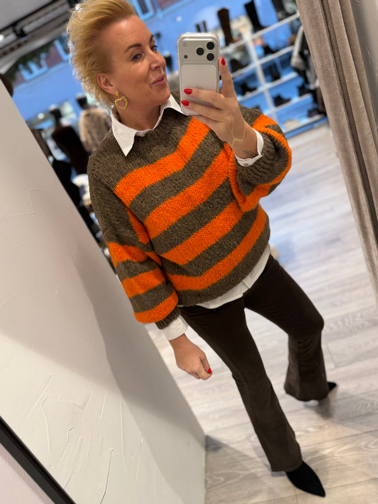 Boho Love B1314 strik stripe orange