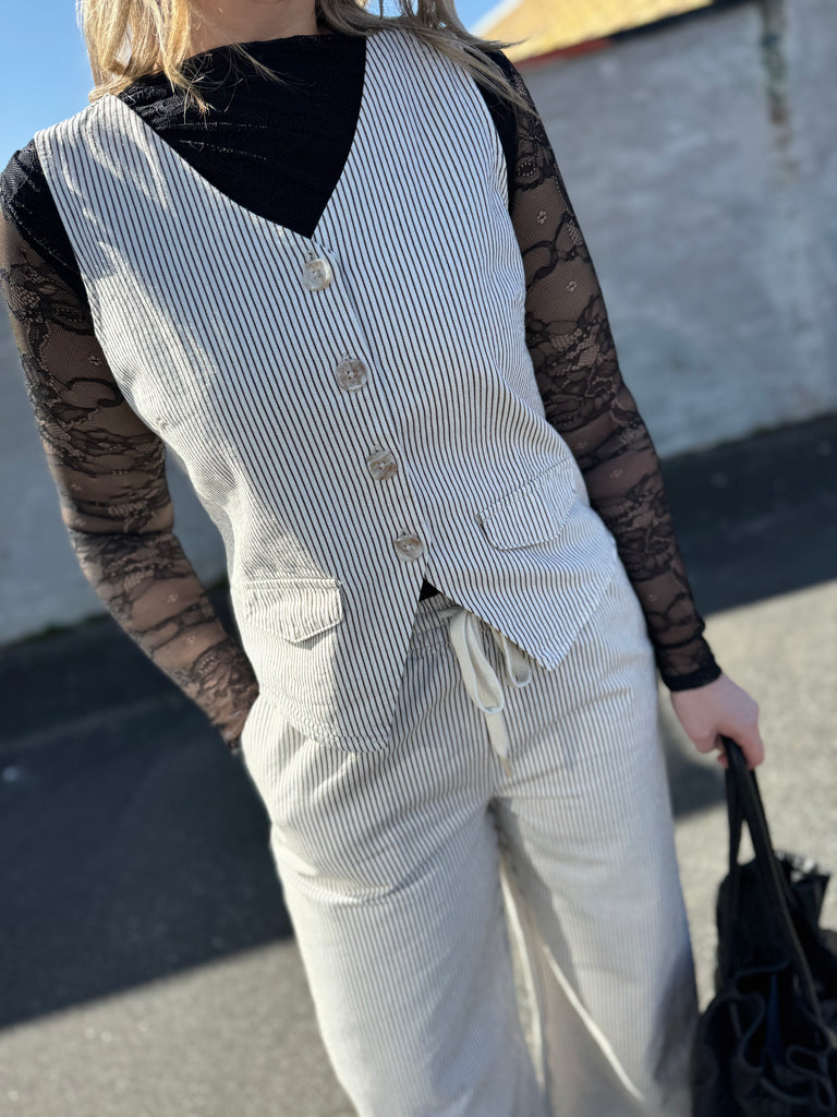 LECOCO 34666 Lianna vest stripe off