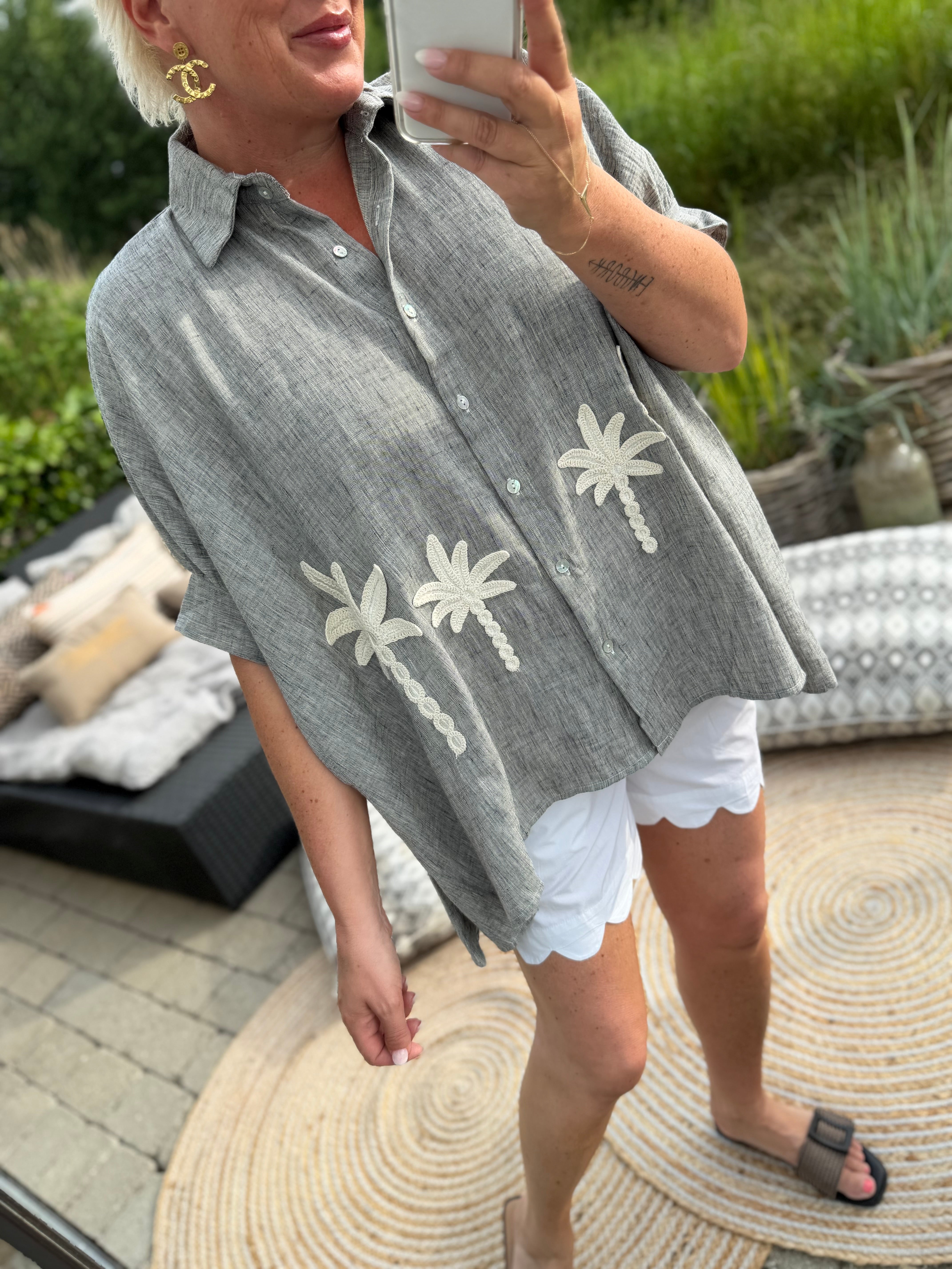 Viola 9956 big shirt palm melange