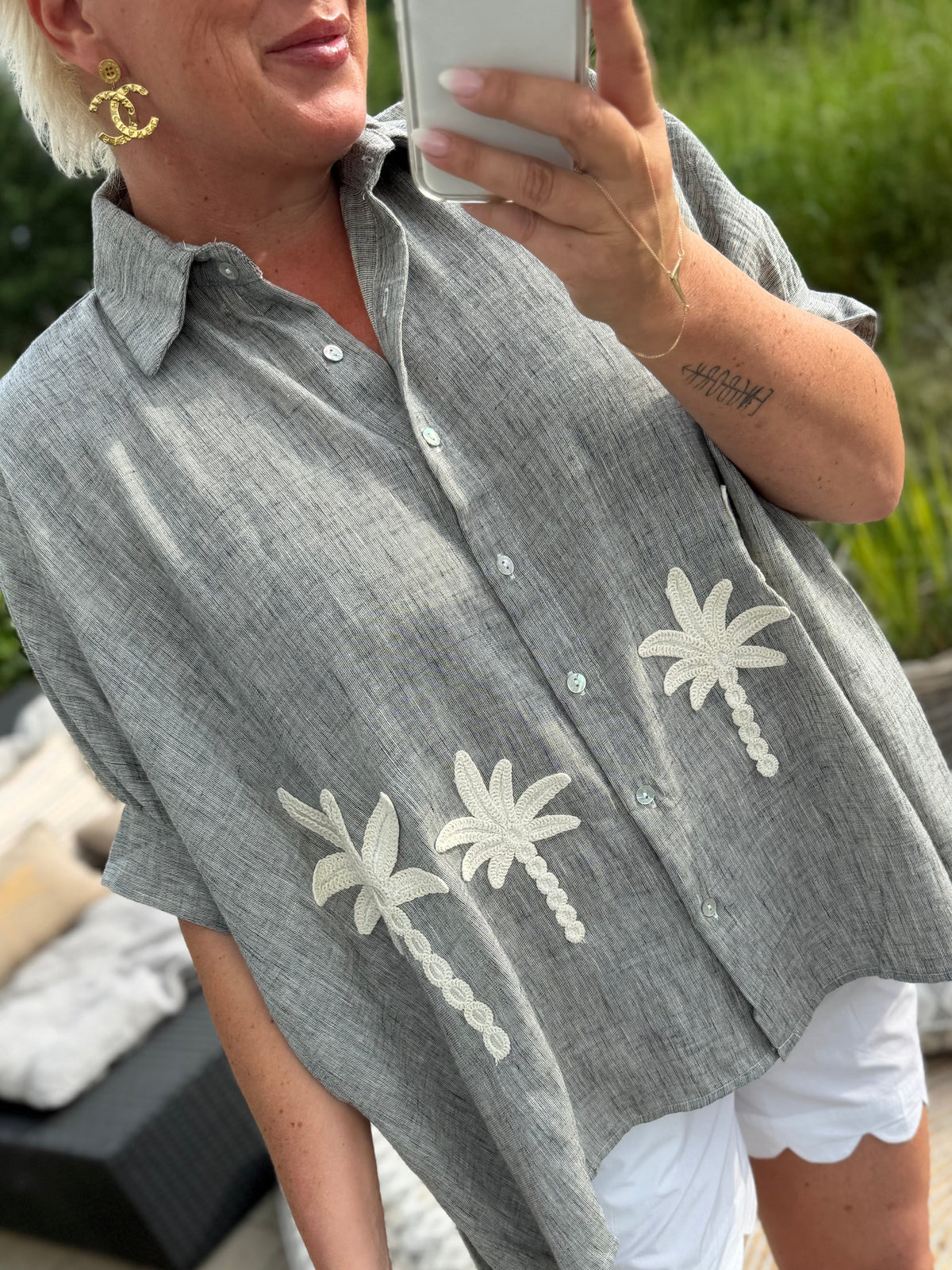 Viola 9956 big shirt palm melange