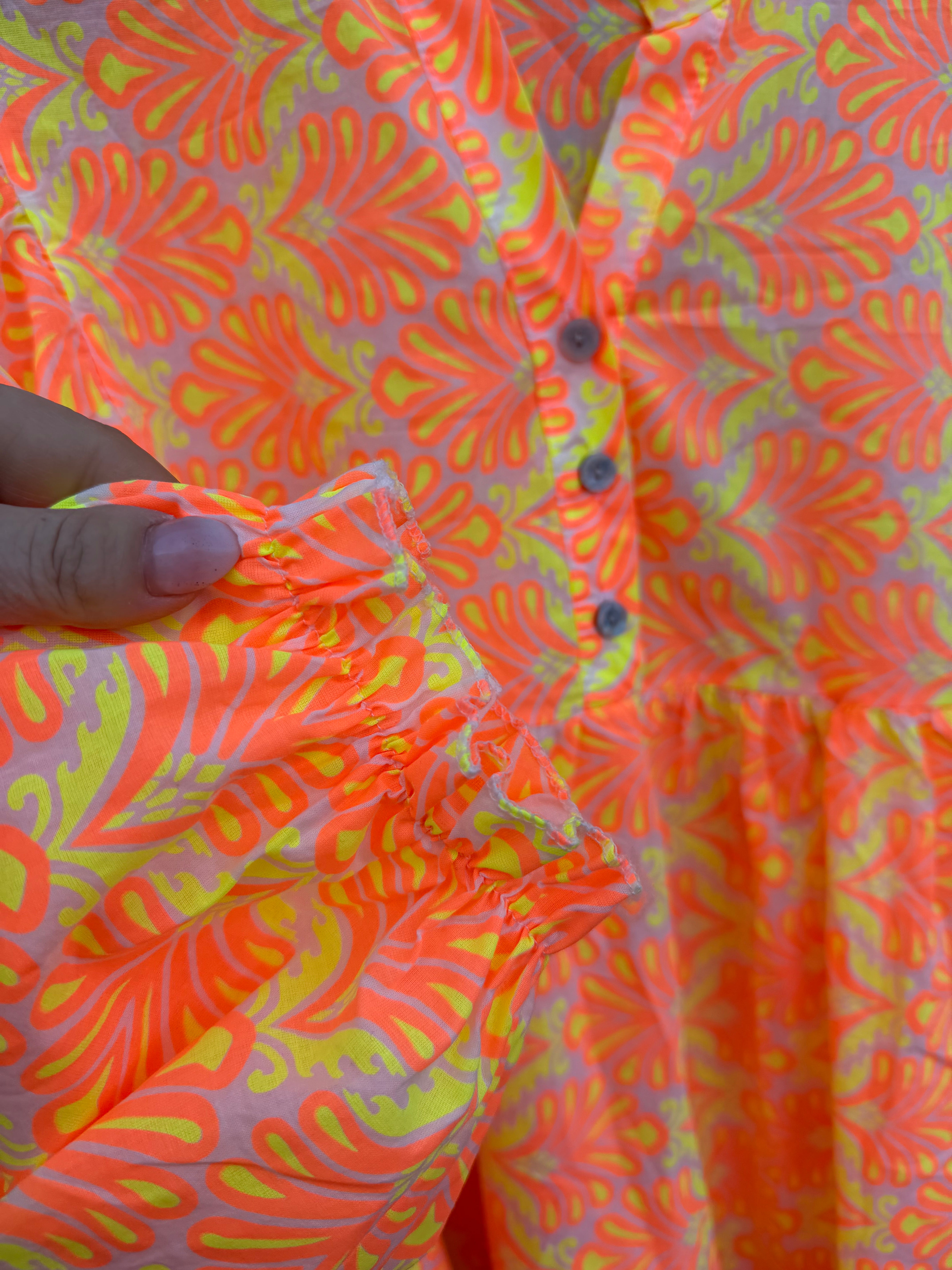 By Engbork Adelina shirt print orange