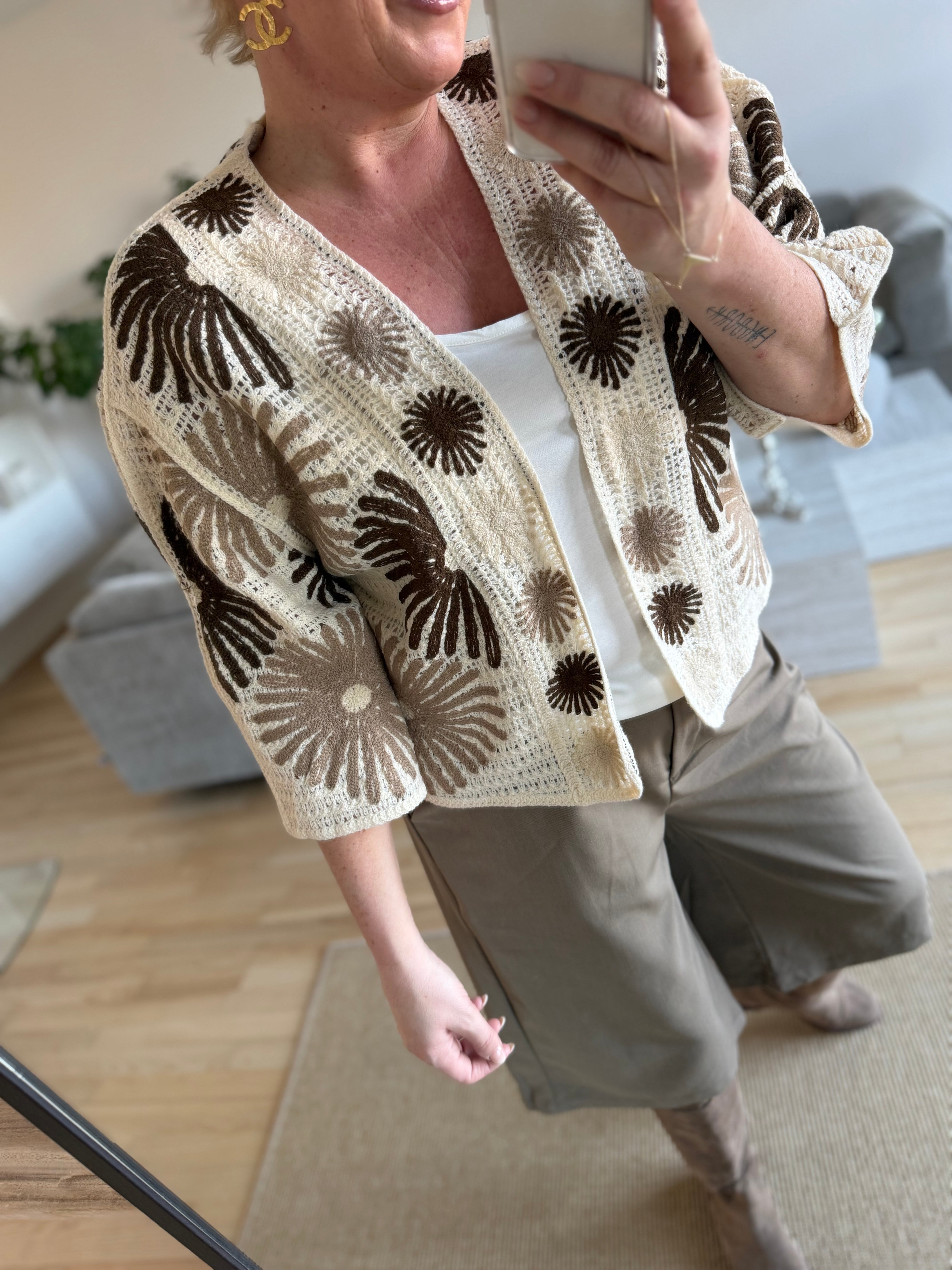 By Engbork Maya jacket flower brown