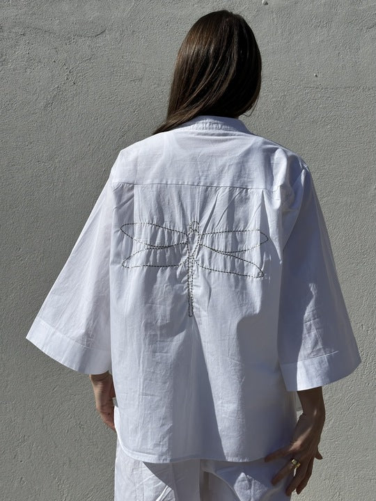Gaspar 2601346 Mumbai blouse poplin white