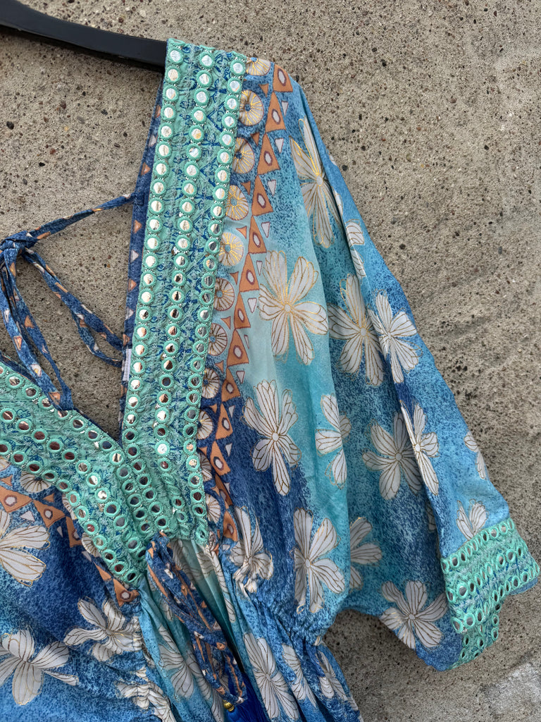 Boho Love B1260 Boho kjole blue