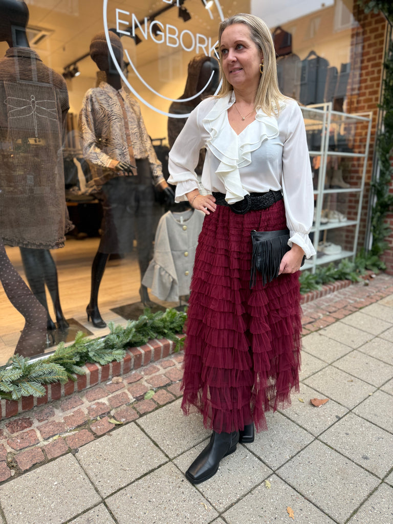 By Engbork Wonder tyl skirt bordeaux