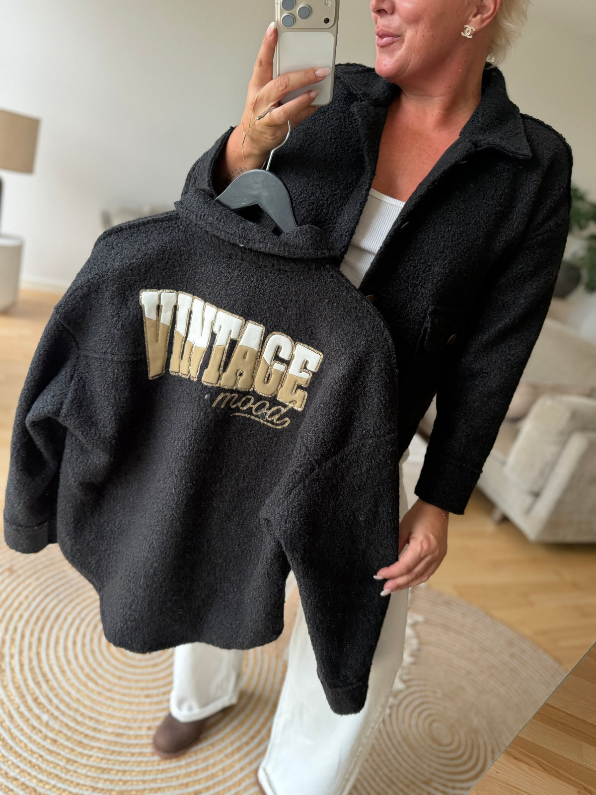 Filippa teddy jacket Vintage black