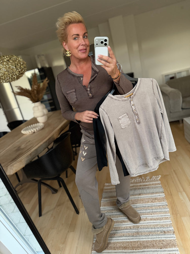 Boho Love B1167 Long sleeve t-shirt Brown